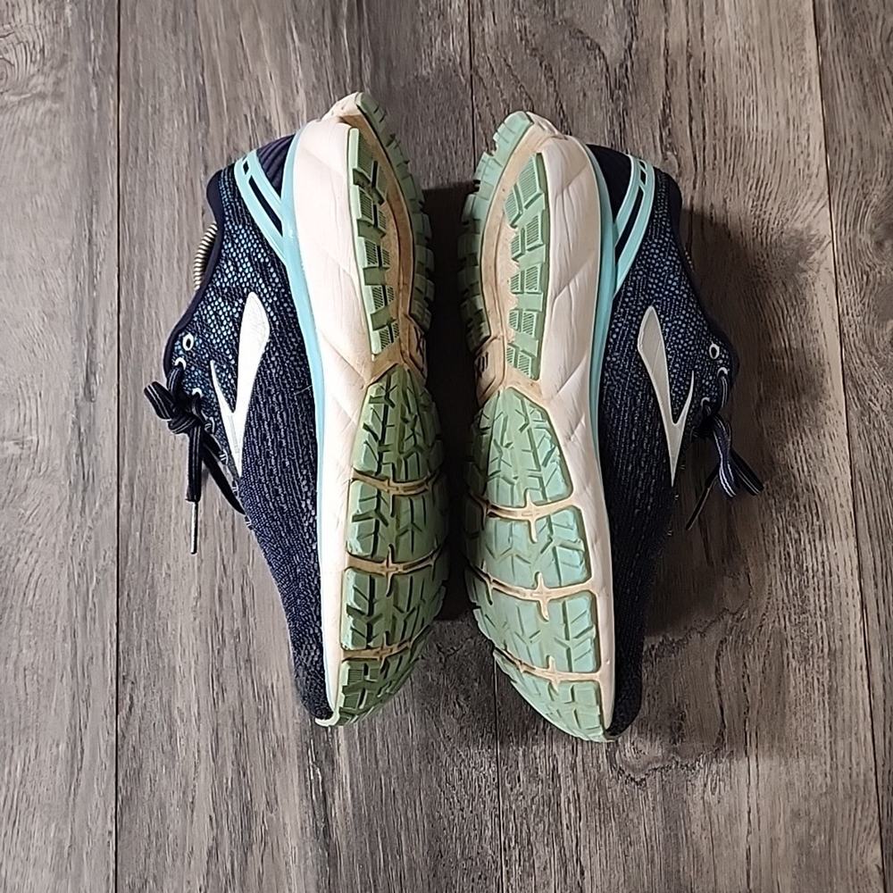 Brooks Ghost 11,Womens Running Shoes, Navy/Grey/Blue, Womens 9 Wide B - Picture 7 of 8